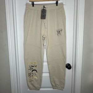 HSTL Gang Anta Sweatpants Oyster Grey Streetwear Joggers NWT Bear Logo Hypebeast